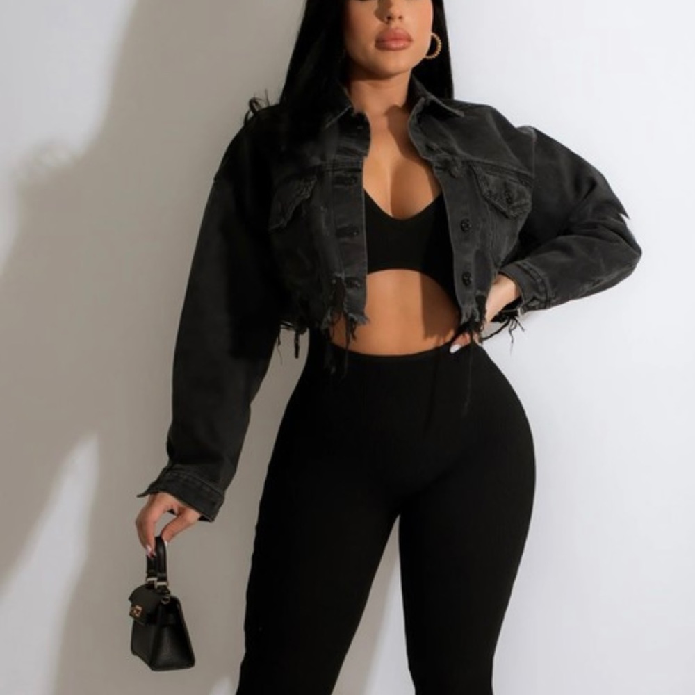 She’s Hollywood Baddie Jean Jacket - Picture 7 of 7